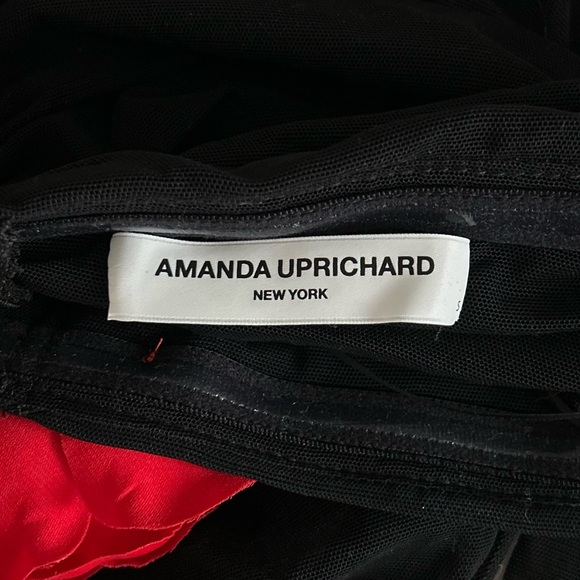 AMANDA UPRICHARD X Revolve Nellia Blouse Y2K Sheer Mesh 3D Rosette Top - Picture 15 of 16